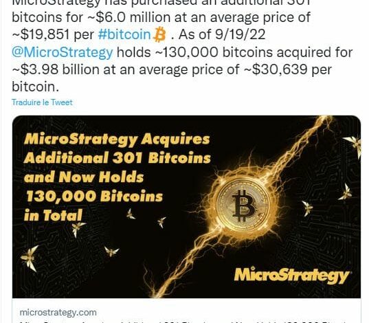 MicroStrategy becomes unstoppable: 301 more bitcoins in its crypto-war chest